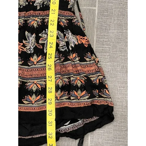 Free People Moonlight Drive Mini Dress Size Small Long Sleeve Lined Boho Peasant - Picture 8 of 16